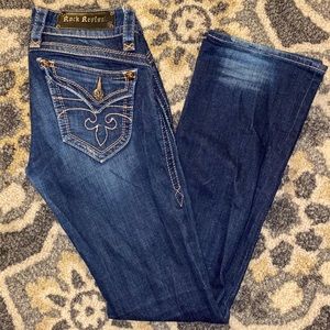 Rock Revival Gwen Boot Cut Jeans, Size 28.